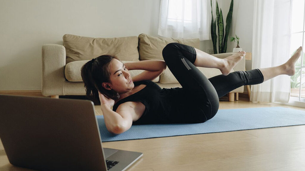 حرکات تناسب اندام در منزل