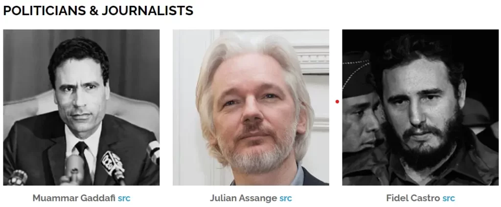 افراد مشهور سیاسی